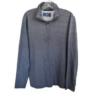 Britches Sport By Samtex Men's 1/4 Zip Pullover Long Sleeve Cotton Blend Size M